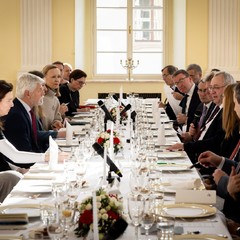 Pracovní oběd s velvyslanci EU, Velvyslanectví Polské republiky, 19.2.2025, foto: Zuzana Bönisch