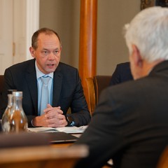 Přijetí ministra pro místní rozvoj Petra Kulhánka, Pražský hrad, 17.2.2025, foto: Tomáš Fongus