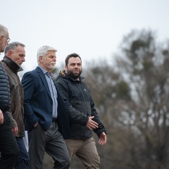 Návštěva prezidenta republiky a paní Evy Pavlové v Jihomoravském kraji, soutok Moravy a Dyje, 25.2.2025, foto: Tomáš Fongus