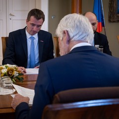 Prezident republiky přijal ministra průmyslu a obchodu, Pražský hrad, 13.3.2025, foto: Zuzana Bönisch