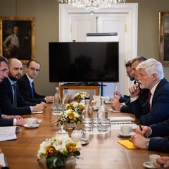 Prezident republiky přijal ministra průmyslu a obchodu, Pražský hrad, 13.3.2025, foto: Zuzana Bönisch