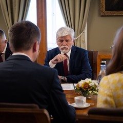 Prezident republiky přijal ministra průmyslu a obchodu, Pražský hrad, 13.3.2025, foto: Zuzana Bönisch