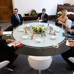 Návštěva Plzeňského kraje, radnice města Plzeň, 25.3.2025, foto: Zuzana Bönisch