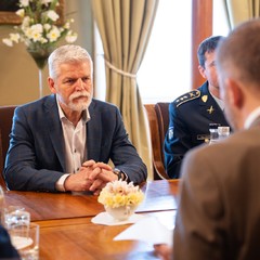 Přijetí ministra vnitra a 1. místopředsedy vlády, Pražský hrad, 27.3.2025, foto: Tomáš Fongus