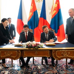 Oficiální návštěva prezidenta Mongolské republiky, Pražský hrad, 10.3.2025, foto: Tomáš Fongus