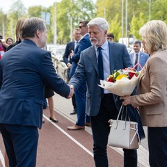 Návštěva prezidenta republiky a paní Evy Pavlové v Královéhradeckém kraji, Hradec Králové, 23.4.2025, foto: Tomáš Fongus