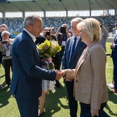 Návštěva Královéhradeckého kraje, stadion Malšovická aréna, Hradec Králové, 23.4.2025, foto: Tomáš Fongus