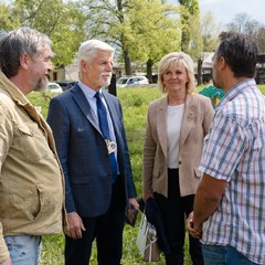 Návštěva prezidenta republiky a paní Evy Pavlové v Královéhradeckém kraji, Hradec Králové, 23.4.2025, foto: Tomáš Fongus