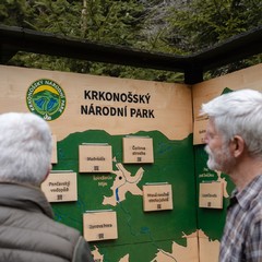 Návštěva prezidenta republiky a paní Evy Pavlové v Královéhradeckém kraji, Krkonošský národní park, 23.4.2025, foto: Tomáš Fongus