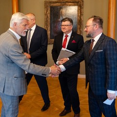 Přijetí ministra školství a rektora Západočeské univerzity, Pražský hrad, 30.4.2025, foto: Tomáš Fongus