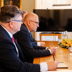 Přijetí ministra školství a rektora Západočeské univerzity, Pražský hrad, 30.4.2025, foto: Tomáš Fongus