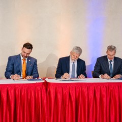 Slavnostní podpis přihlášky na XXV. zimní olympijské hry, Míčovna Pražského hradu, 1.4.2025, foto: Tomáš Fongus