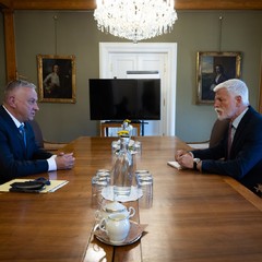 Přijetí eurokomisaře J. Síkely, Pražský hrad, 12.5.2025, foto: Zuzana Bönisch