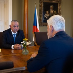 Přijetí eurokomisaře J. Síkely, Pražský hrad, 12.5.2025, foto: Zuzana Bönisch