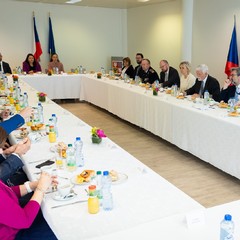 Pracovní snídaně s českými poslanci Evropského parlamentu, Brusel, 20.5.2025, foto: Zuzana Bönisch