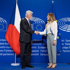 Setkání s předsedkyní Evropského parlamentu Robertou Metsolou, Brusel, 20.5.2025, foto: Zuzana Bönisch