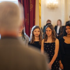 Prezident republiky a paní Eva Pavlová se setkali s dětmi z dětských domovů, Pražský hrad, 19.5.2025, foto: Tomáš Fongus