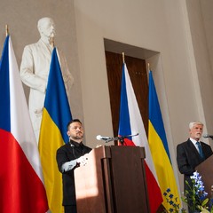 Oficiální návštěva ukrajinského prezidenta Volodymyra Zelenského, Praha, 4.5.2025, foto: Tomáš Fongus