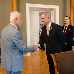 Přijetí předsedy Pirátské strany, Pražský hrad, 15.5.2025, foto: Tomáš Fongus