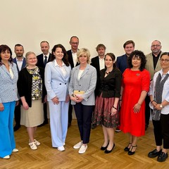 Setkání se zástupci ministerstva školství, ředitelů škol a studentů, Rezidence v Královské zahradě, Pražský hrad, 13.5.2025, foto: archiv KMPR
