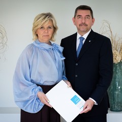 Setkání s manželem prezidentky Slovinska, rezidence v Královské zahradě, Pražský hrad, 11.6.2025, foto: Zuzana Bönisch