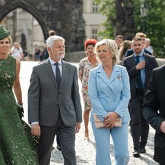 Státní návštěva královského páru Nizozemského království, Karlův most, 5.6.2025, foto: Tomáš Fongus