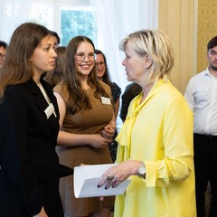 Setkání prezidenta republiky a paní Evy Pavlové s mladými aktivními občany z regionů, zámek Lány, 15.7.2025, foto: Zuzana Bönisch