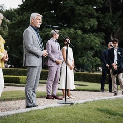 Setkání prezidenta republiky a paní Evy Pavlové s mladými aktivními občany z regionů, zámek Lány, 15.7.2025, foto: Zuzana Bönisch