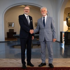 Přijetí předsedy vlády, Pražský hrad, 28.8.2025, foto: Zuzana Bönisch