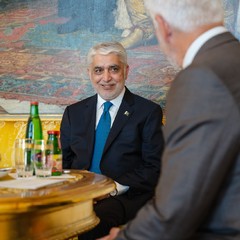 Přijetí nových velvyslanců, J.E. pan Shehryar Akbar Khan, nový mimořádný a zplnomocněný velvyslanec Pákistánské islámské republiky, foto: Tomáš Fongus, 18.8.2025