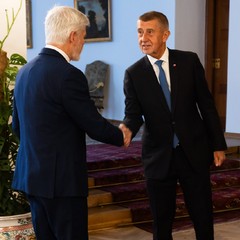 Jednání prezidenta republiky s předsedou hnutí ANO, Andrejem Babišem, Pražský hrad, 5.10.2025, foto: Zuzana Bönisch