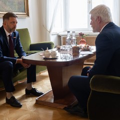 Jednání prezidenta republiky s předsedou hnutí STAN, Vítem Rakušanem, Pražský hrad, 5.10.2025, foto: Zuzana Bönisch