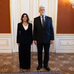 J.E. paní Aliki Paschali, nová mimořádná a zplnomocněná velvyslankyně Kyperské republiky, 8.10.2025, foto: Zuzana Bönisch