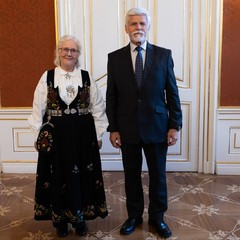 J.E. paní Snøfrid Byrløkken Emterud, nová mimořádná a zplnomocněná velvyslankyně Norského království, 8.10.2025, foto: Zuzana Bönisch 