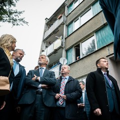 Návštěva sociálně vyloučené lokality, Šluknov, 14.10.2025, foto: Zuzana Bönisch 