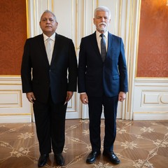 J.E. pan Vladimir Adolfo Franco Sousa, nový mimořádný a zplnomocněný velvyslanec Panamy, Pražský hrad, 23.10.2025, foto: Zuzana Bönisch