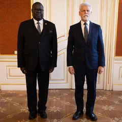 J.E. pan Augusto Artur António Da Silva, nový mimořádný a zplnomocněný velvyslanec Republiky Guinea-Bissau, Pražský hrad, 23.10.2025, foto: Zuzana Bönisch