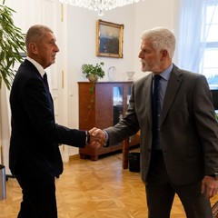 Přijetí předsedy ANO A. Babiše, Pražský hrad, 27.10.2025, foto: Zuzana Bönisch