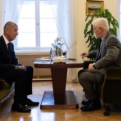 Přijetí předsedy ANO A. Babiše, Pražský hrad, 27.10.2025, foto: Zuzana Bönisch