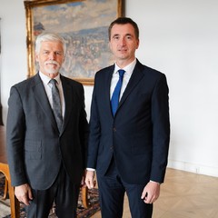 Přijetí ministra průmyslu a obchodu L. Vlčka, Pražský hrad, 13.10.2025, foto: Tomáš Fongus