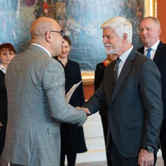J. E. pan Amir Weissbrod, nový mimořádný a zplnomocněný velvyslanec Státu Izrael se sídlem v Praze, Pražský hrad, 13.10.2025, foto: Tomáš Fongus