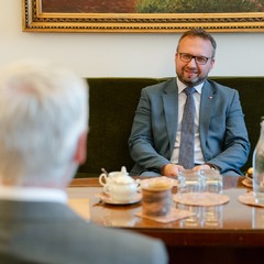 Přijetí ministra práce a sociálních věcí Mariana Jurečky, Pražský hrad, 16.10.2025, foto: Tomáš Fongus