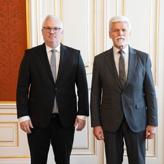 J. E. pan Simon Biedermann, nový mimořádný a zplnomocněný velvyslanec Lichtenštejnského knížectví se sídlem ve Vídni, Pražský hrad, 13.10.2025, foto: Tomáš Fongus
