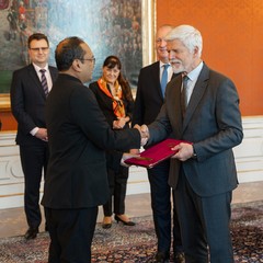 J. E. pan Muhammad Zulqar Nain, nový mimořádný a zplnomocněný velvyslanec Bangladéšské lidové republiky se sídlem v Berlíně, Pražský hrad, 13.10.2025, foto: Tomáš Fongus