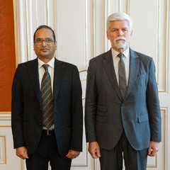 J. E. pan Muhammad Zulqar Nain, nový mimořádný a zplnomocněný velvyslanec Bangladéšské lidové republiky se sídlem v Berlíně, Pražský hrad, 13.10.2025, foto: Tomáš Fongus