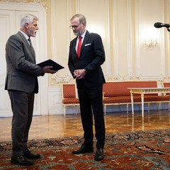 Přijetí demise vlády Petra Fialy, Pražský hrad, 6.11.2025, foto: Zuzana Bönisch