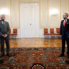Přijetí demise vlády Petra Fialy, Pražský hrad, 6.11.2025, foto: Zuzana Bönisch