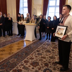 Přijetí dobrovolníků a organizátorů projektu Pobyty pro Ukrajinu, Pražský hrad, 12.11.2025, foto: Zuzana Bönisch