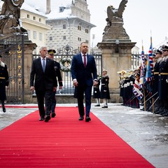 Oficiální návštěva prezidenta Polské republiky, Pražský hrad, 24.11.2025, foto: Zuzana Bönisch