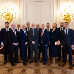 Prezident republiky přijal hejtmany a primátora hl. m. Prahy
